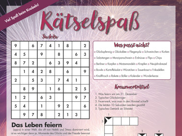 Rätselspaß zu Silvester