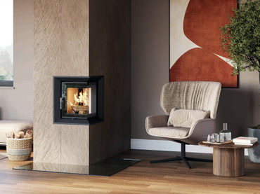 Zweiseitiger Kamin-Einsatz mit Platzvorteil: Fusion von Leistung und Ästhetik Zweiseitiger Kamin-Einsatz mit Platzvorteil: Fusion von Leistung und Ästhetik